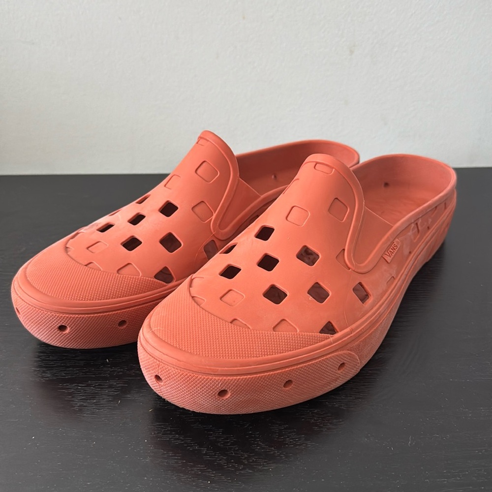 Vans Trek slip on mule.  Brick red.  Size 11